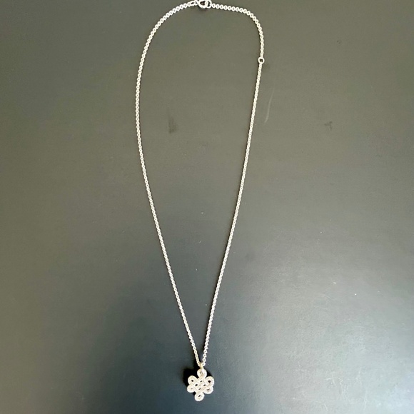 SLANE Sterling and Pave Eternity Knot Necklace - Picture 8 of 16